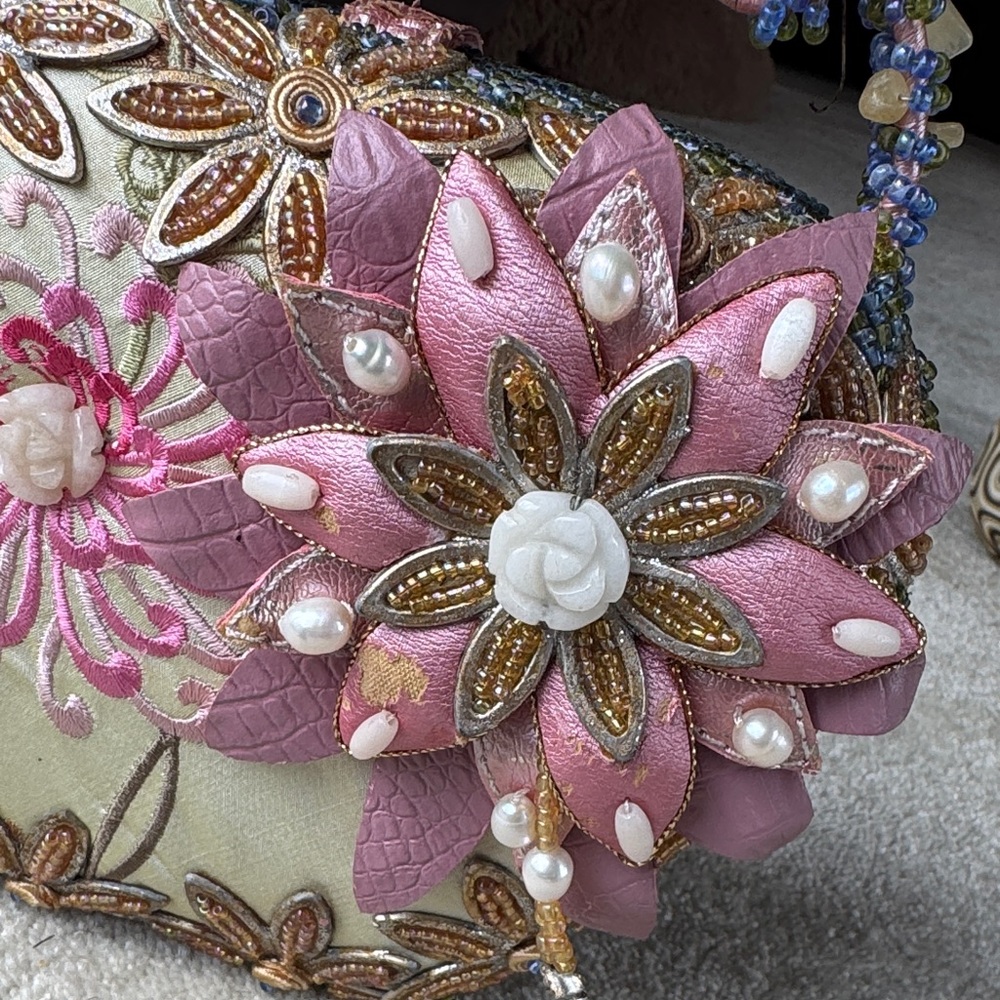 Mary Frances Embellished Floral Handbag - Picture 7 of 16